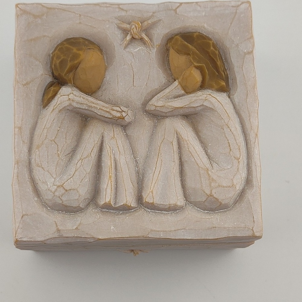 Vintage 2003 Willow Tree Susan Lordi Friendship Trinket, Keepsake Box With Lid